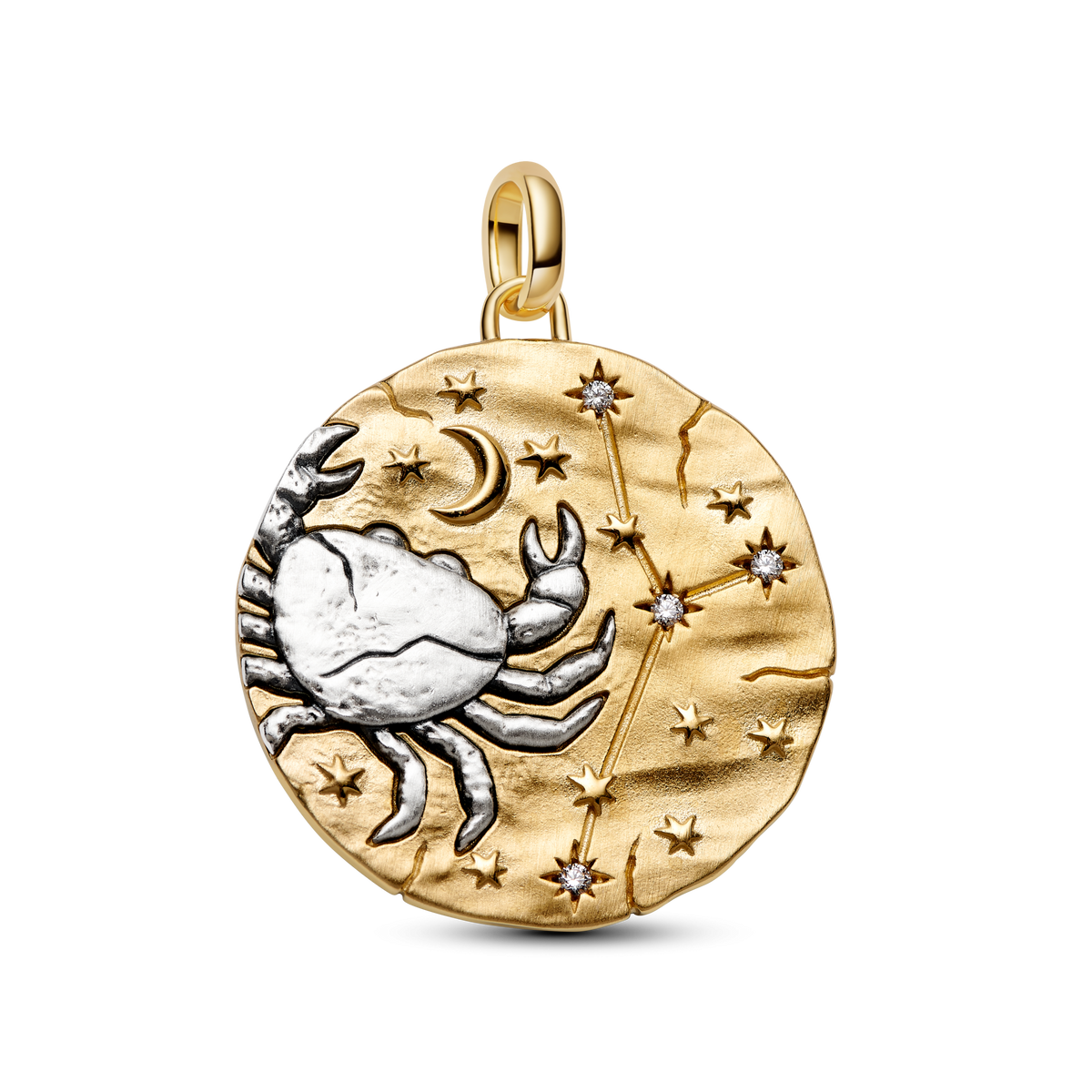 Cancer Zodiac Oversized Medallion Charm