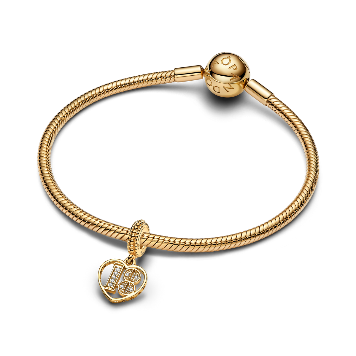 18th Celebration Dangle Charm