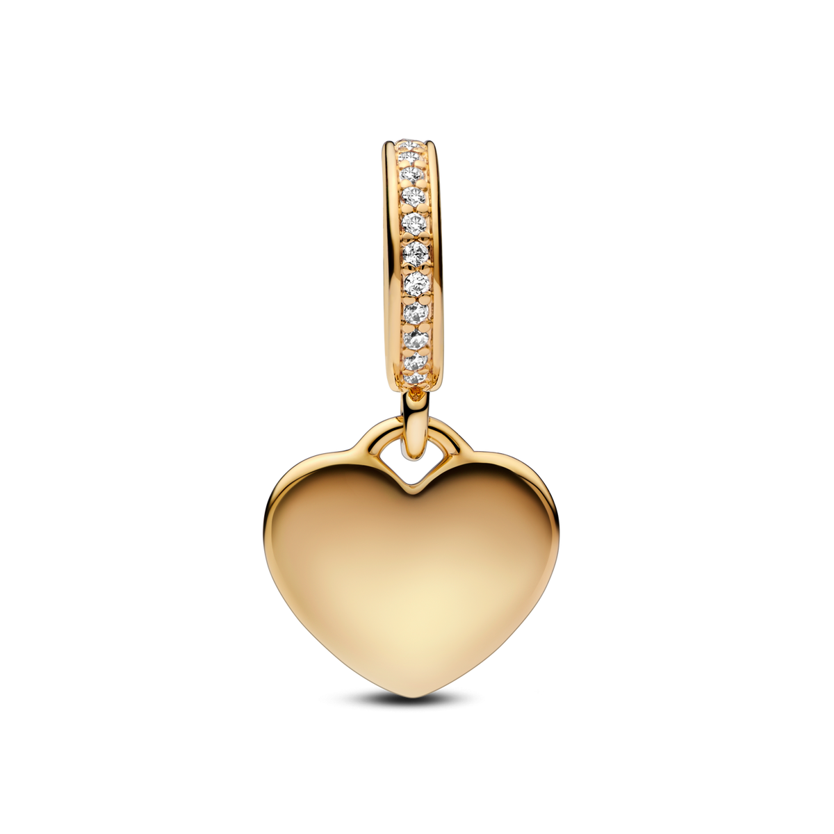 Engravable Heart Tag Dangle Charm