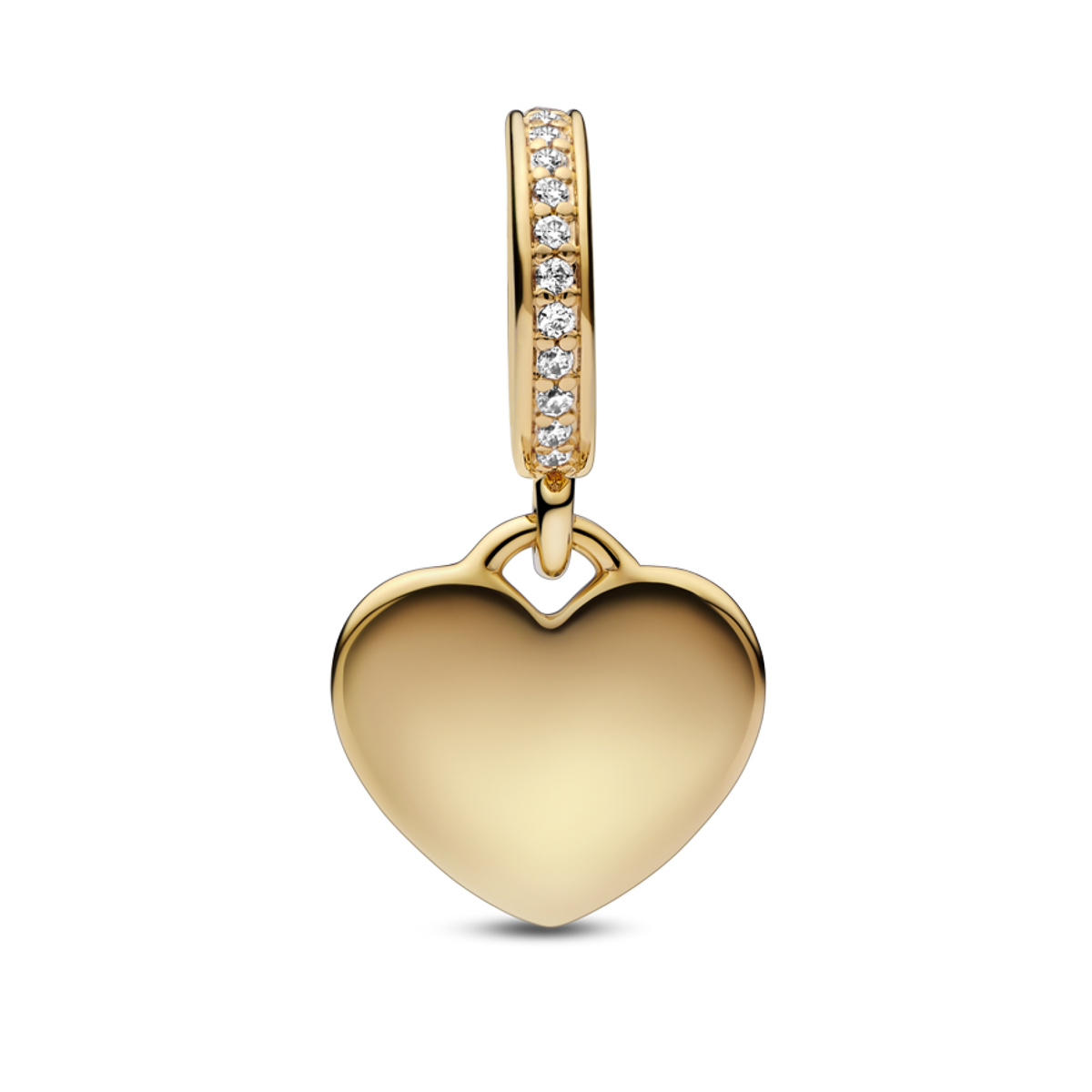 Engravable Heart Tag Dangle Charm