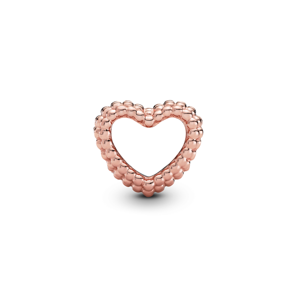 Beaded Open Heart Charm