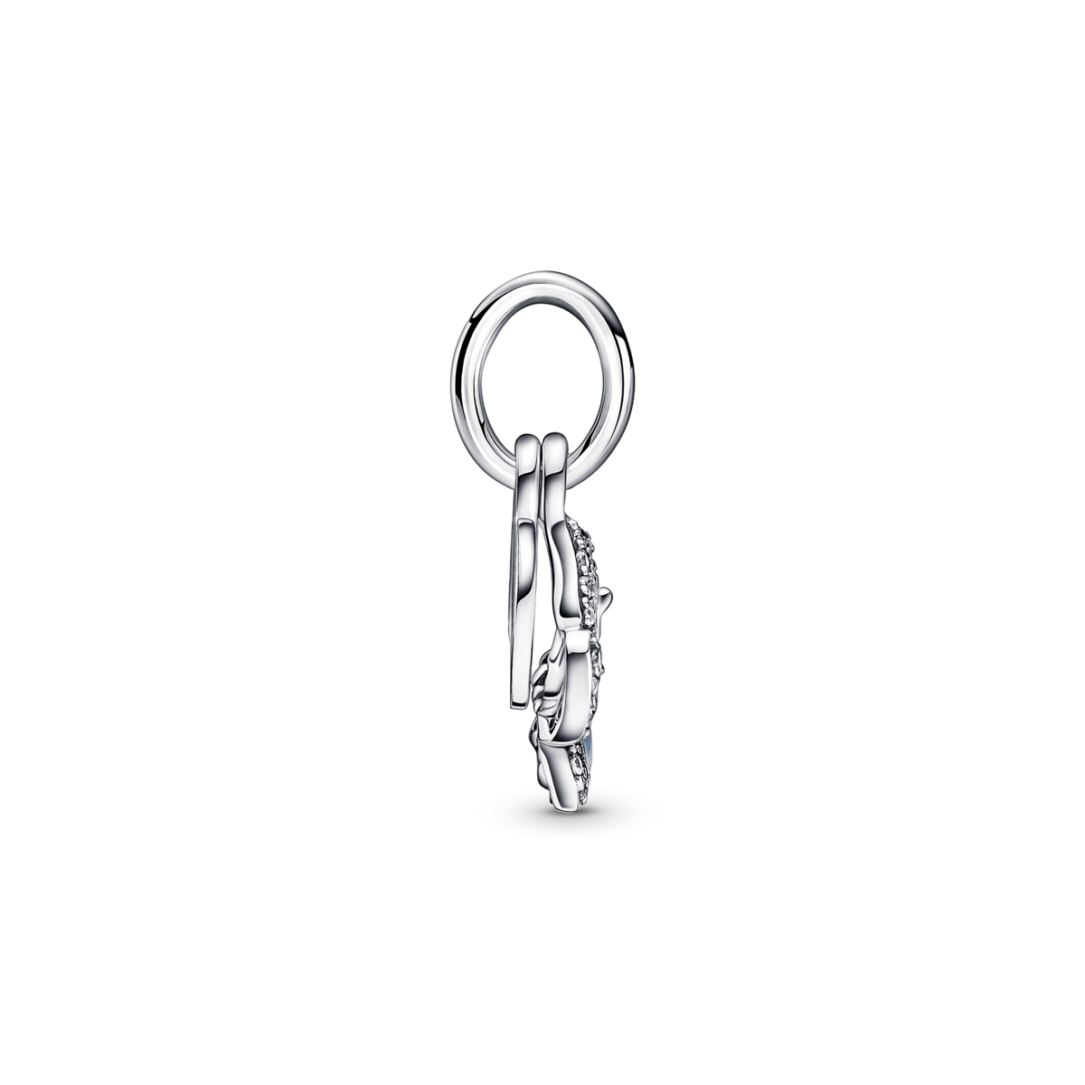 Blue Butterfly & Quote Double Dangle Charm