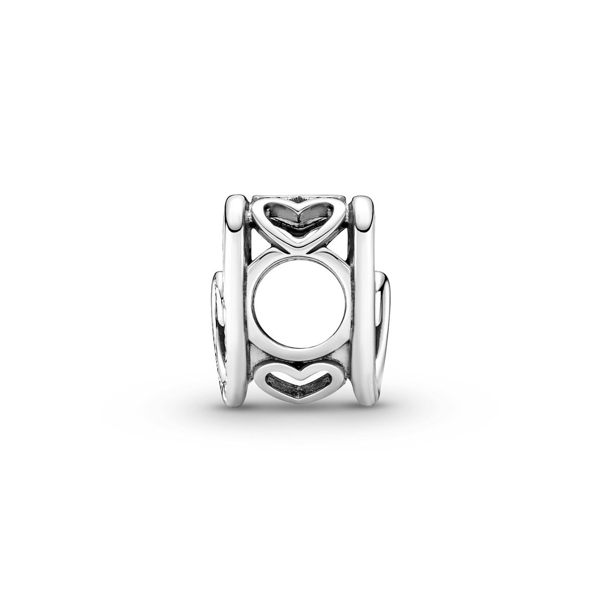 Entwined Infinite Hearts Charm