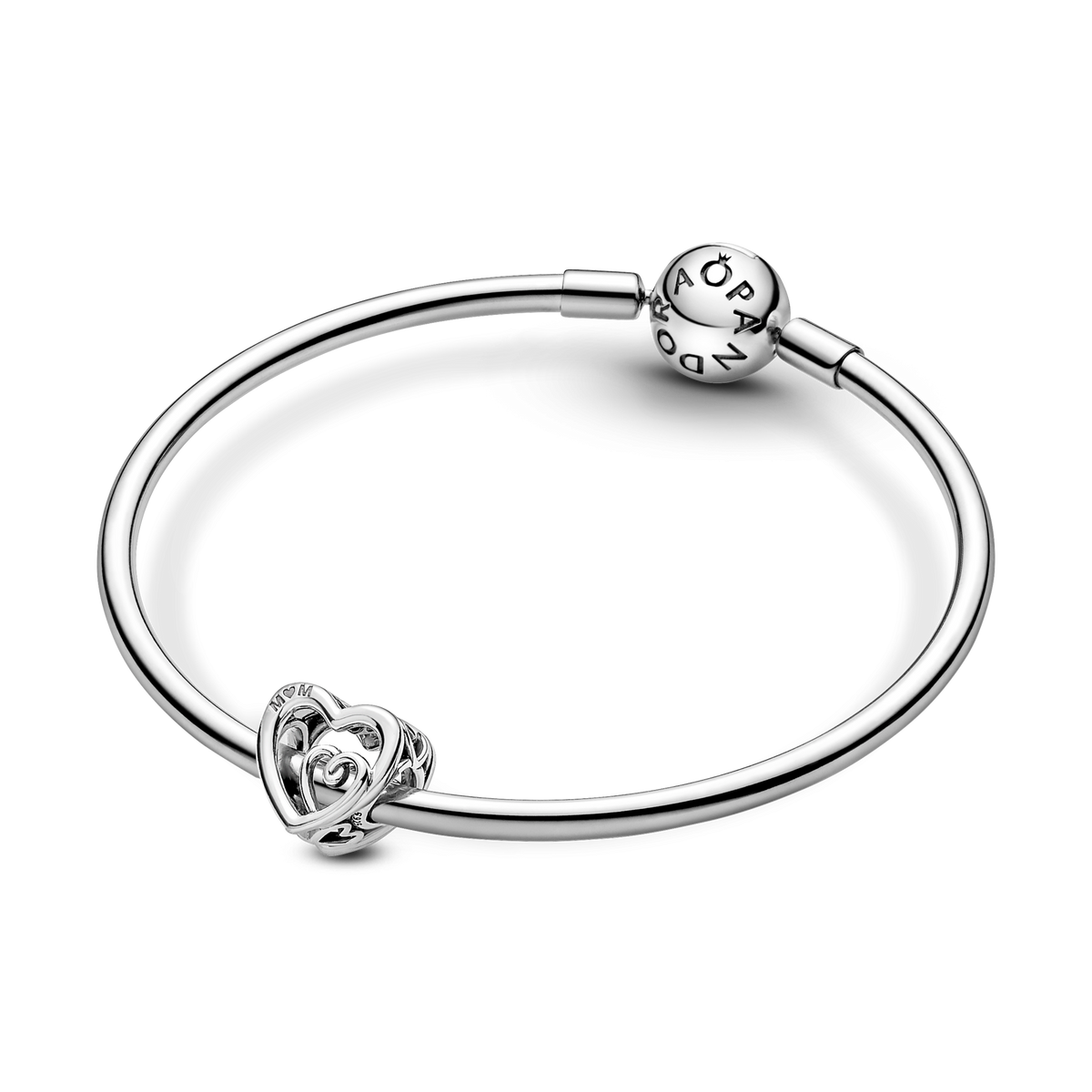 Entwined Infinite Hearts Charm