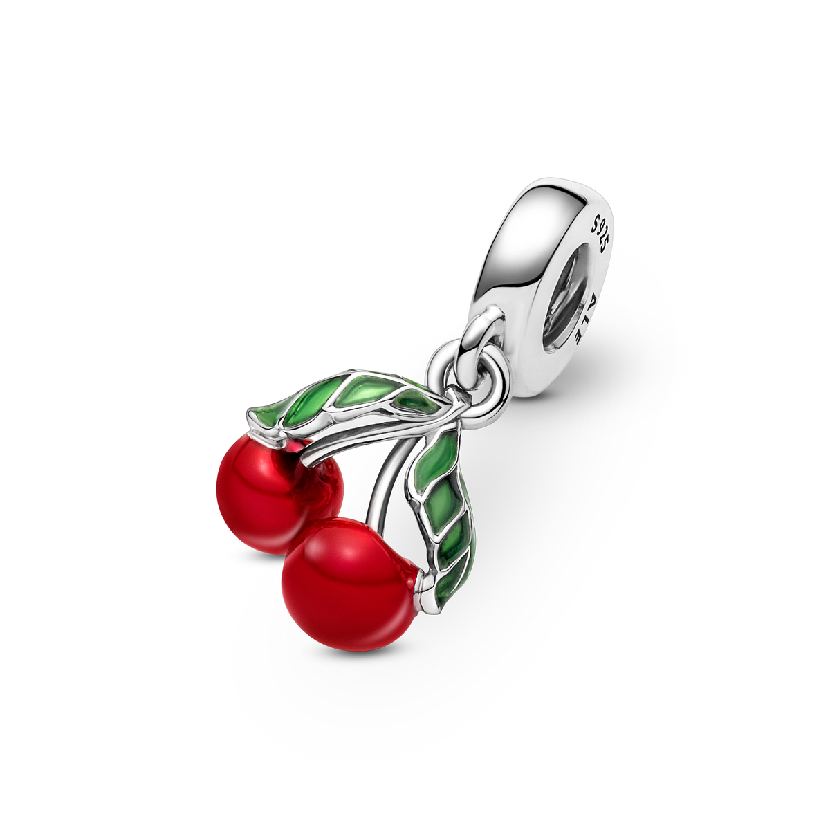 Asymmetrical Cherry Fruit Dangle Charm
