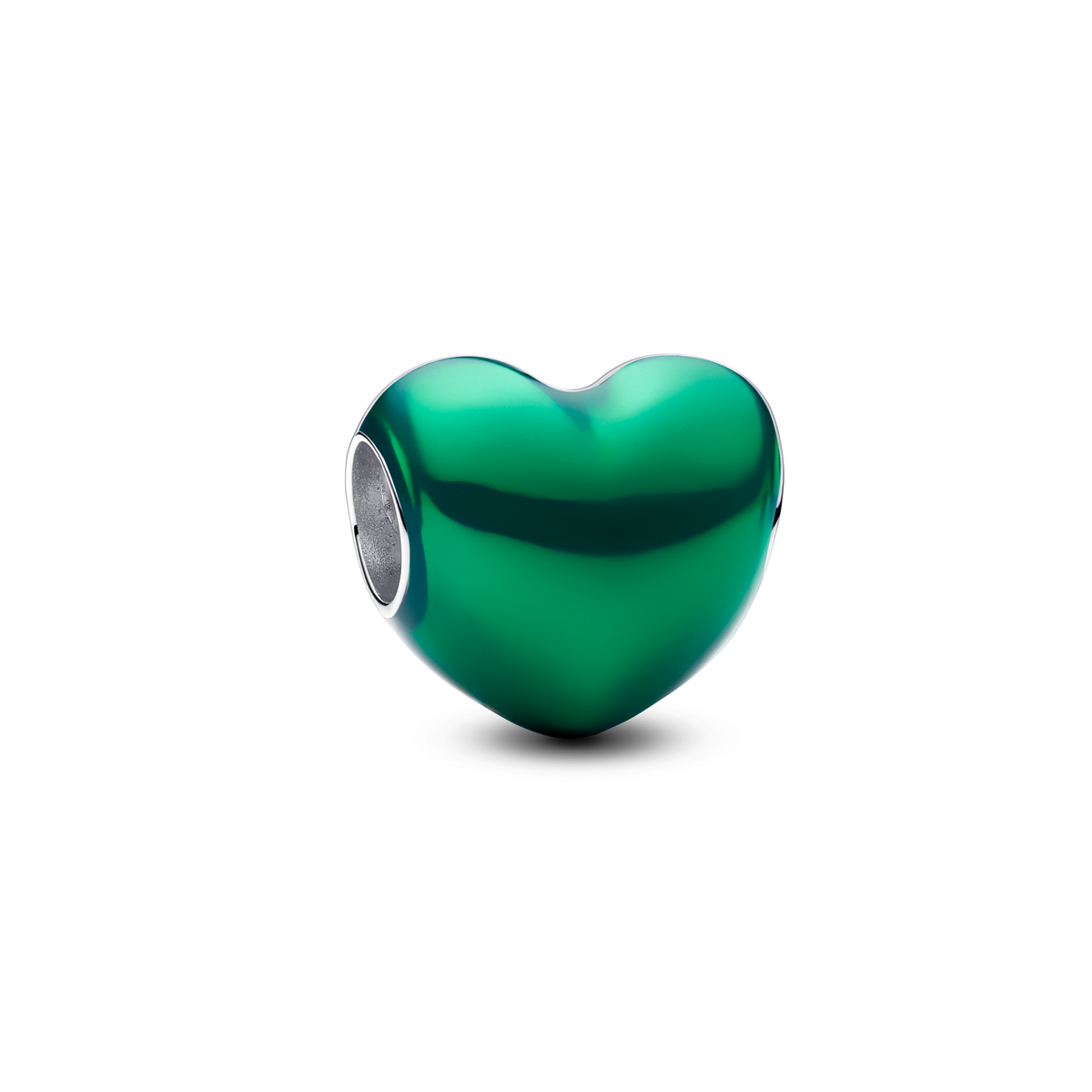 FINAL SALE - Metallic Green Heart Charm