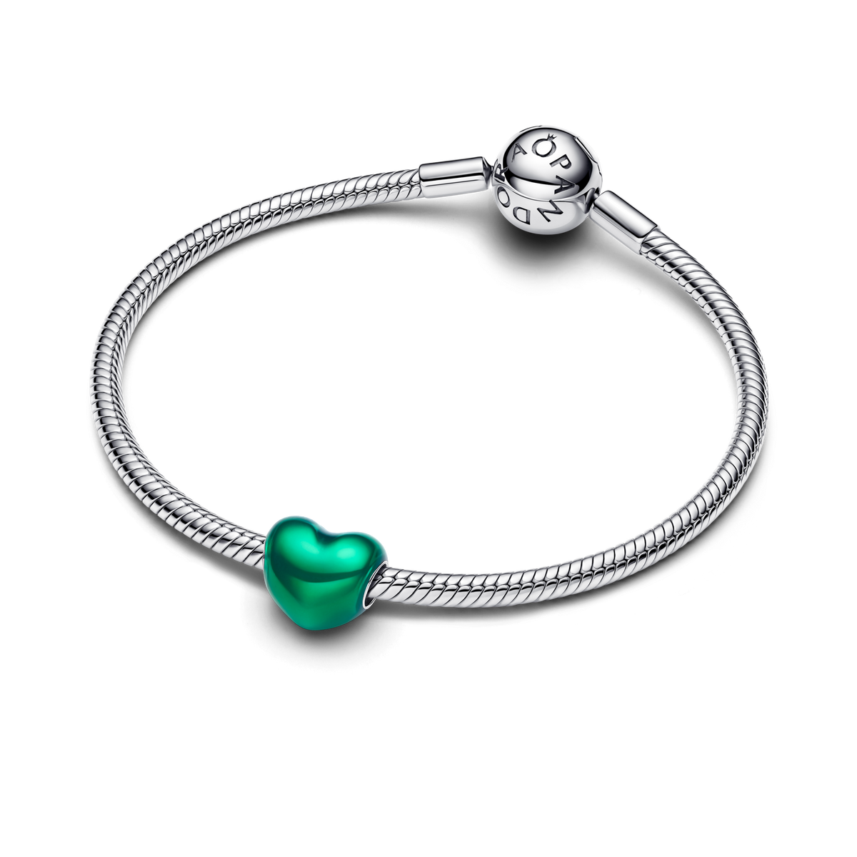 FINAL SALE - Metallic Green Heart Charm