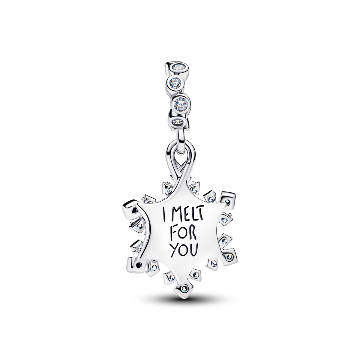 Opalescent Snowflake Double Dangle Charm