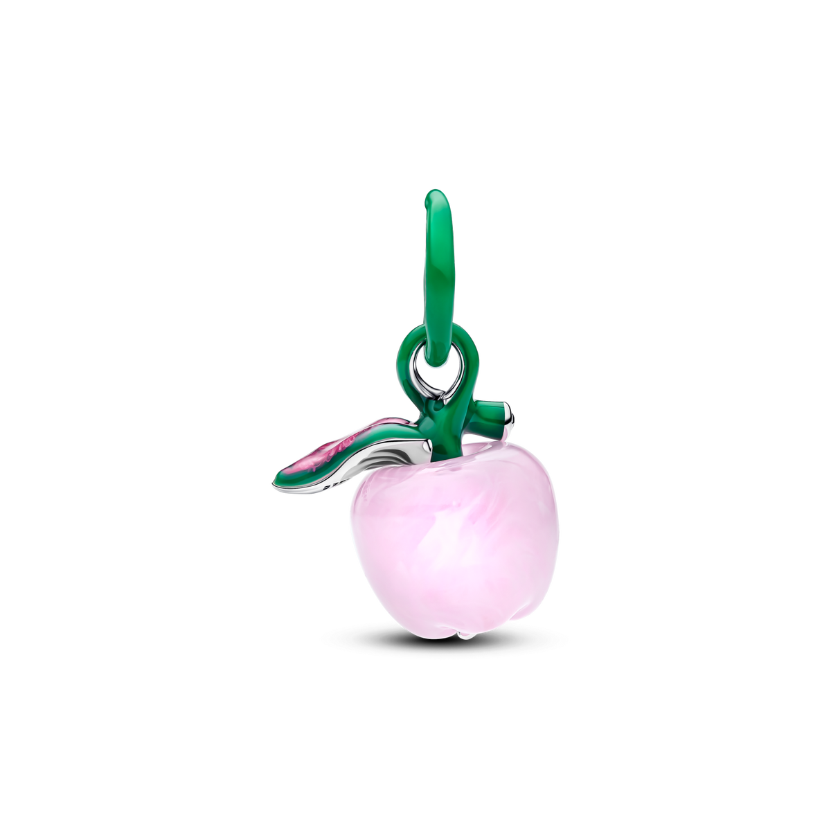 Murano Pink Apple Charm