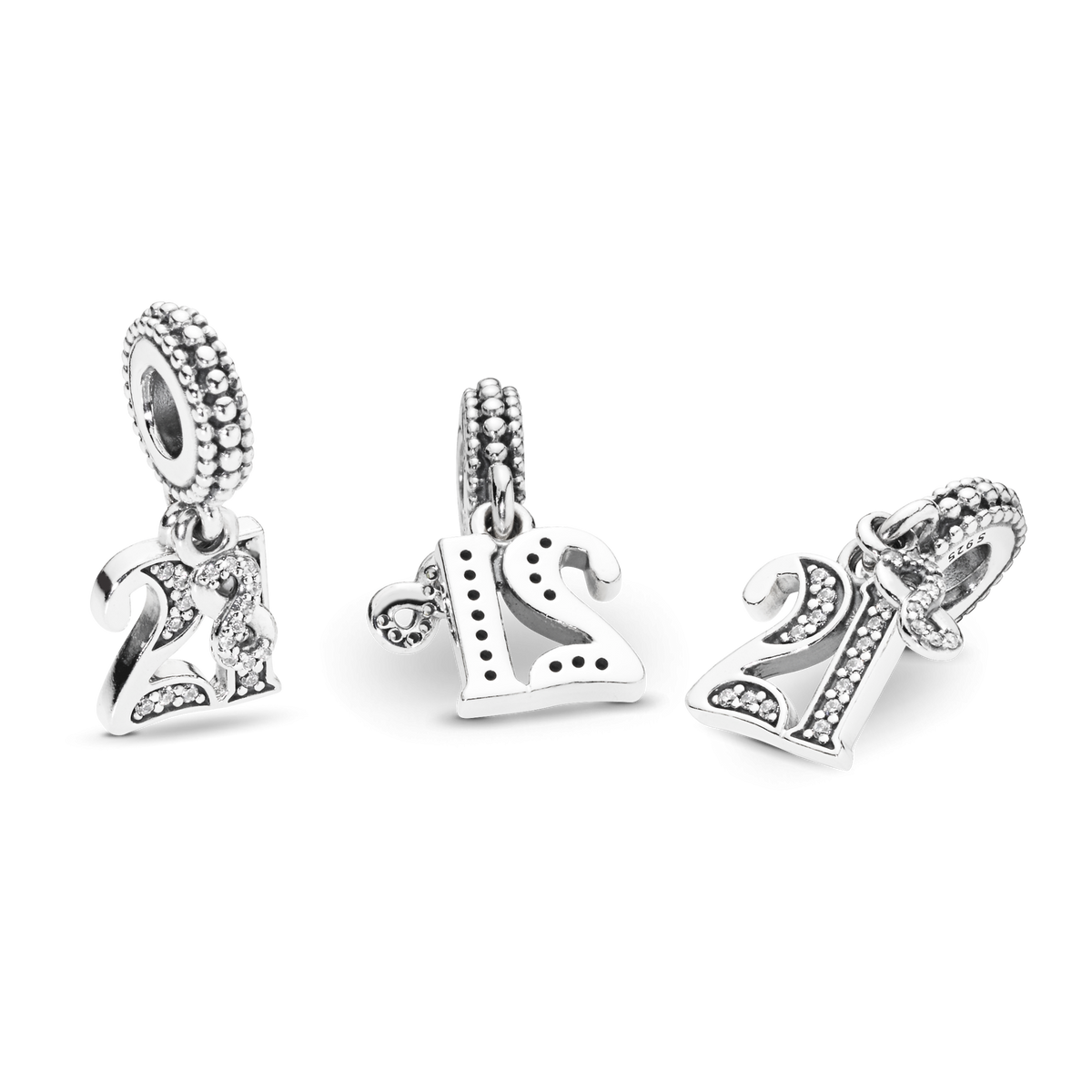 21st Celebration Dangle Charm