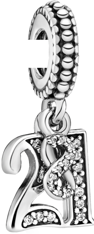 21st Celebration Dangle Charm