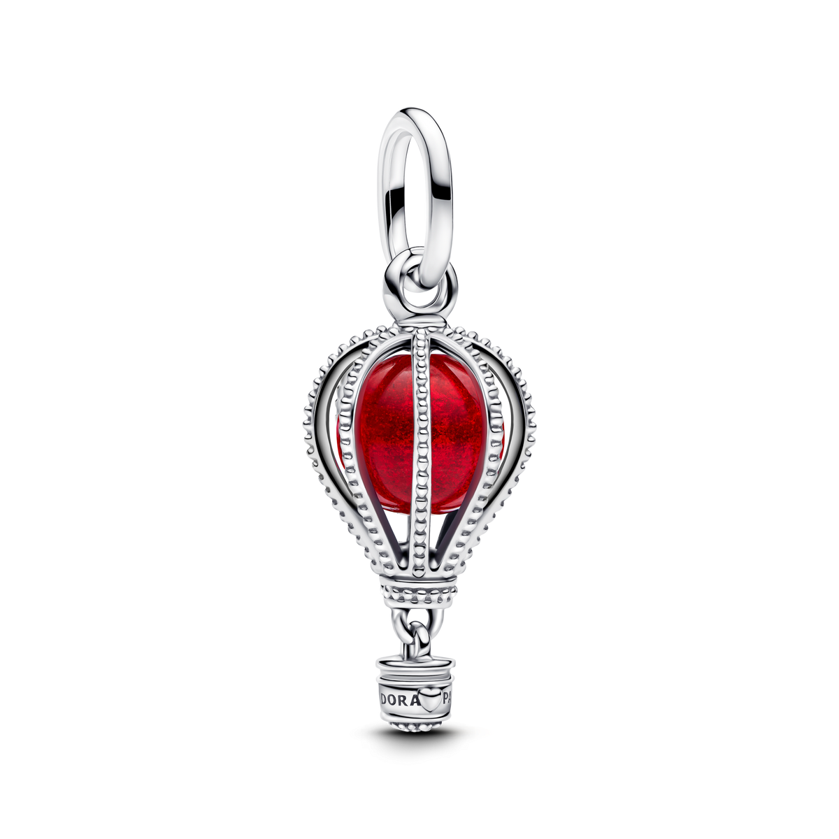 Hot Air Balloon Murano Glass Dangle Charm