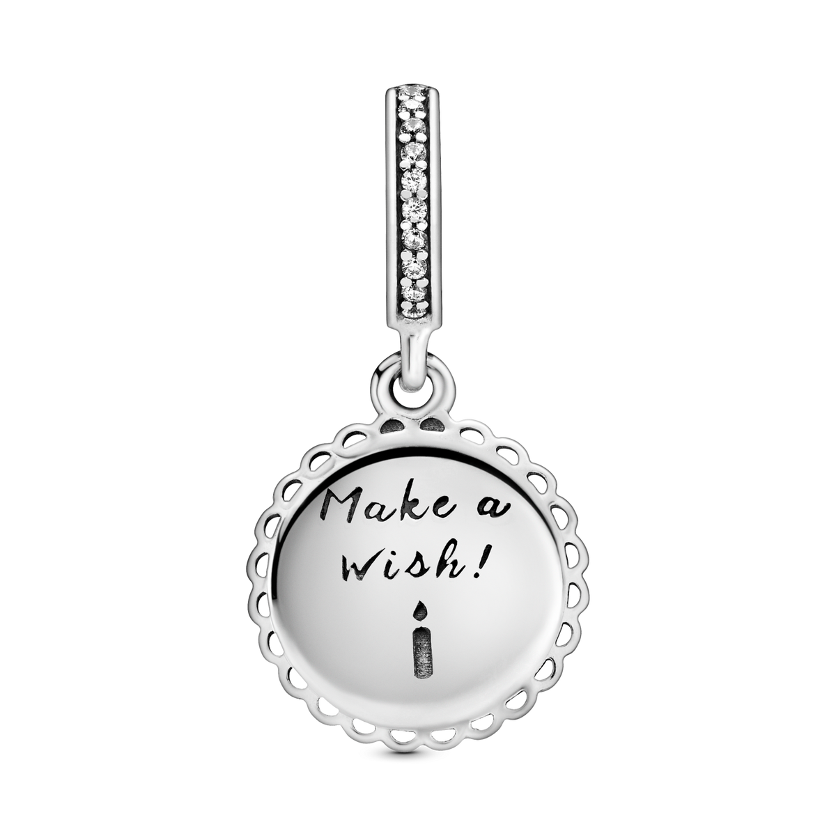Pink Birthday Cake Dangle Charm