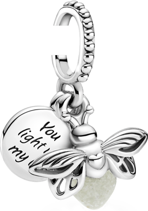 Glow-in-the-dark Firefly Dangle Charm