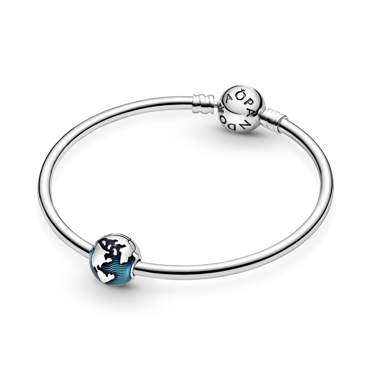 Blue Globe Clip Charm