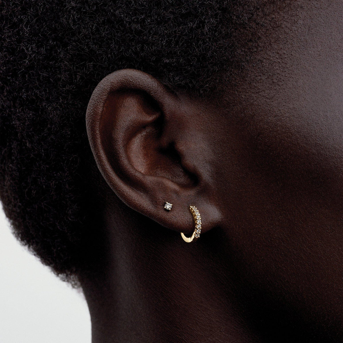 Pandora Era Lab-grown Diamond Stud Earrings 14K Gold