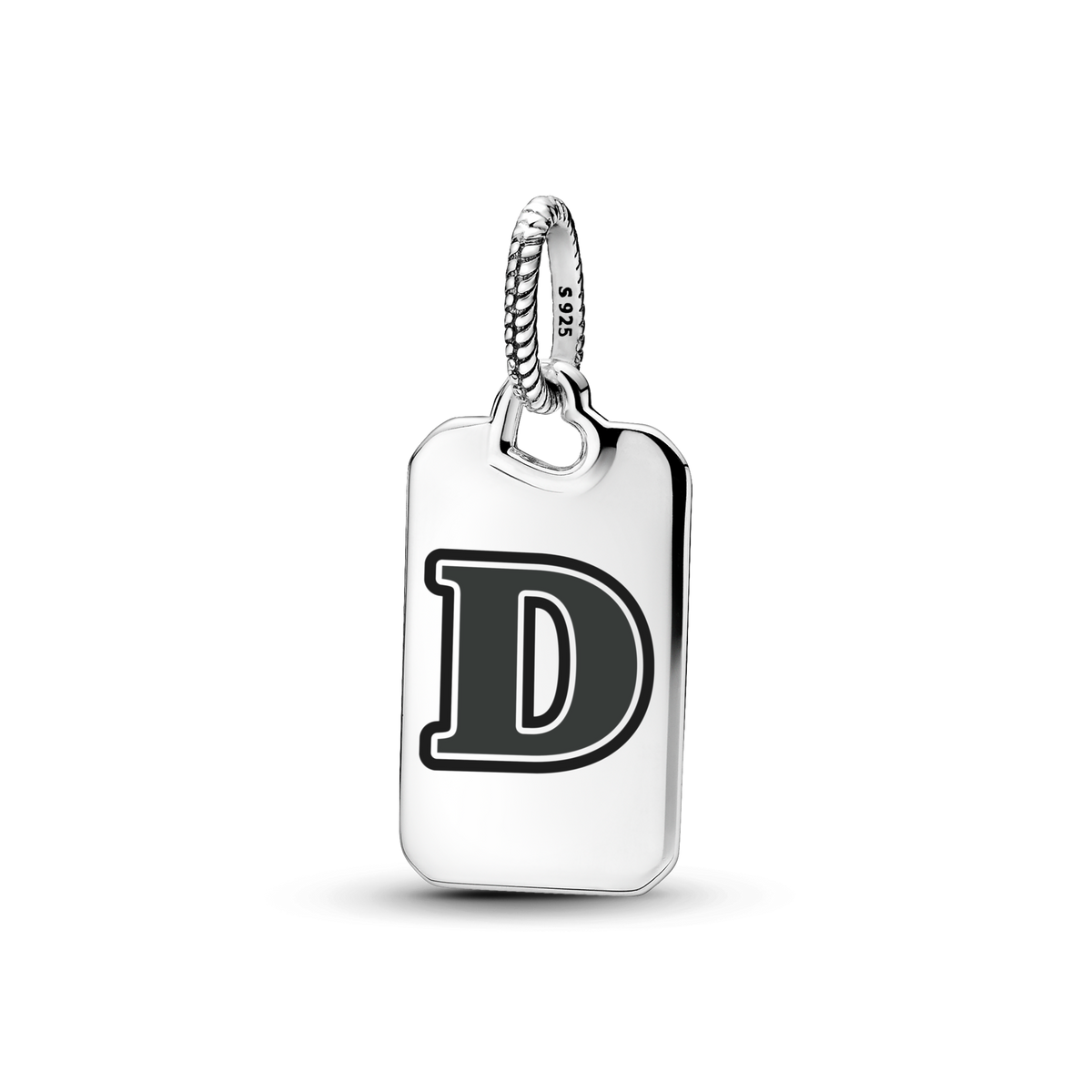 Letter D Rectangle Pendant