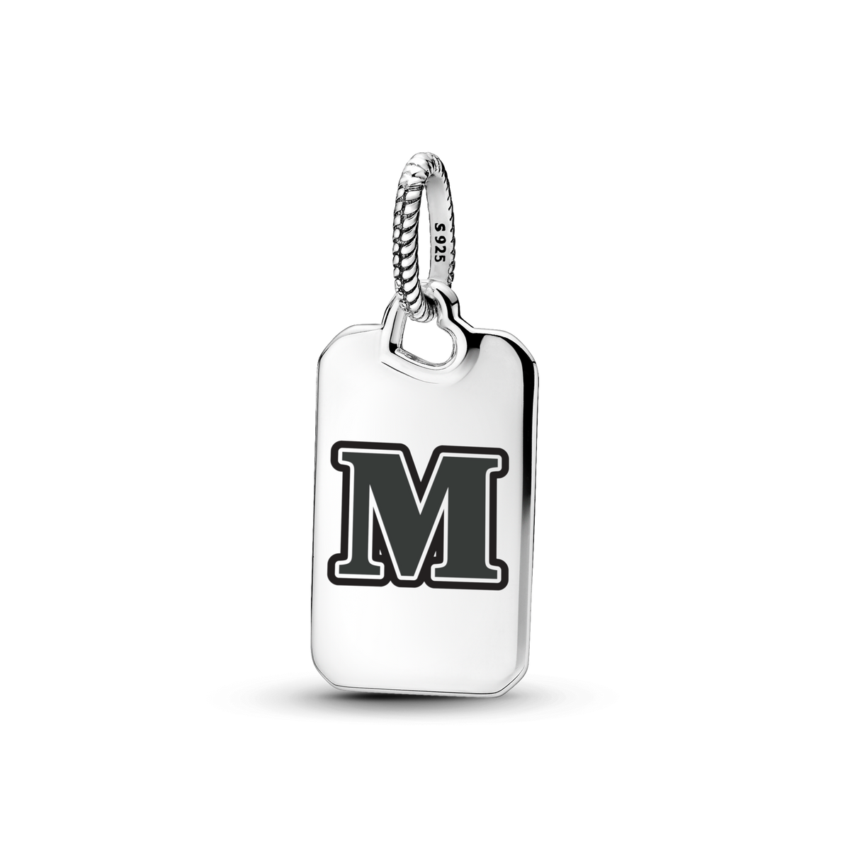 Letter M Rectangle Pendant