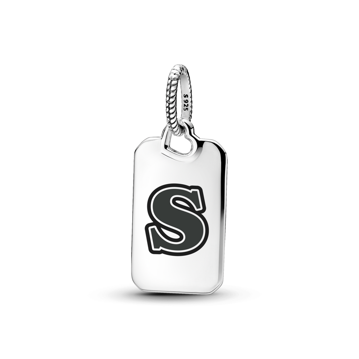 Letter S Rectangle Pendant