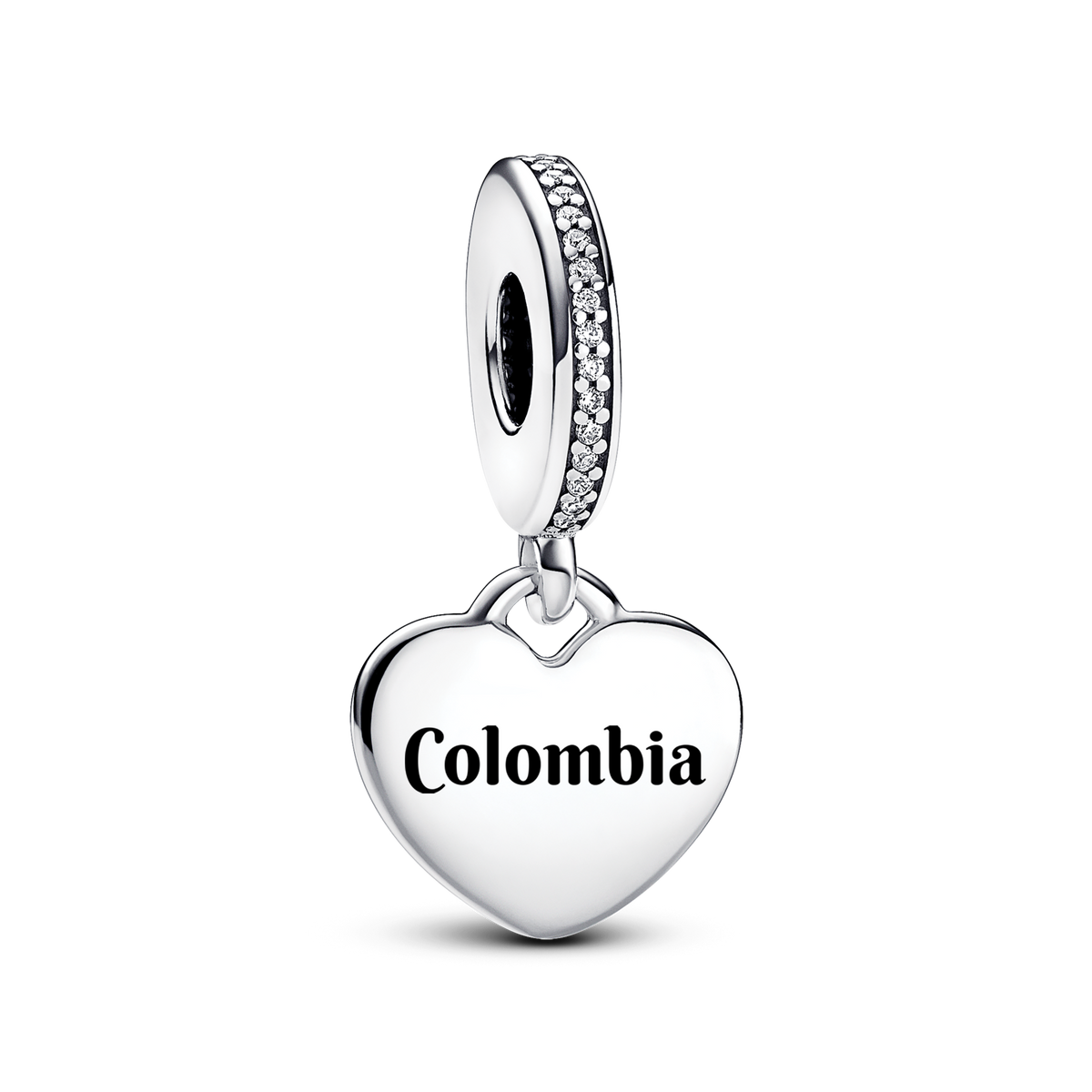 Colombia Flag Heart Charm