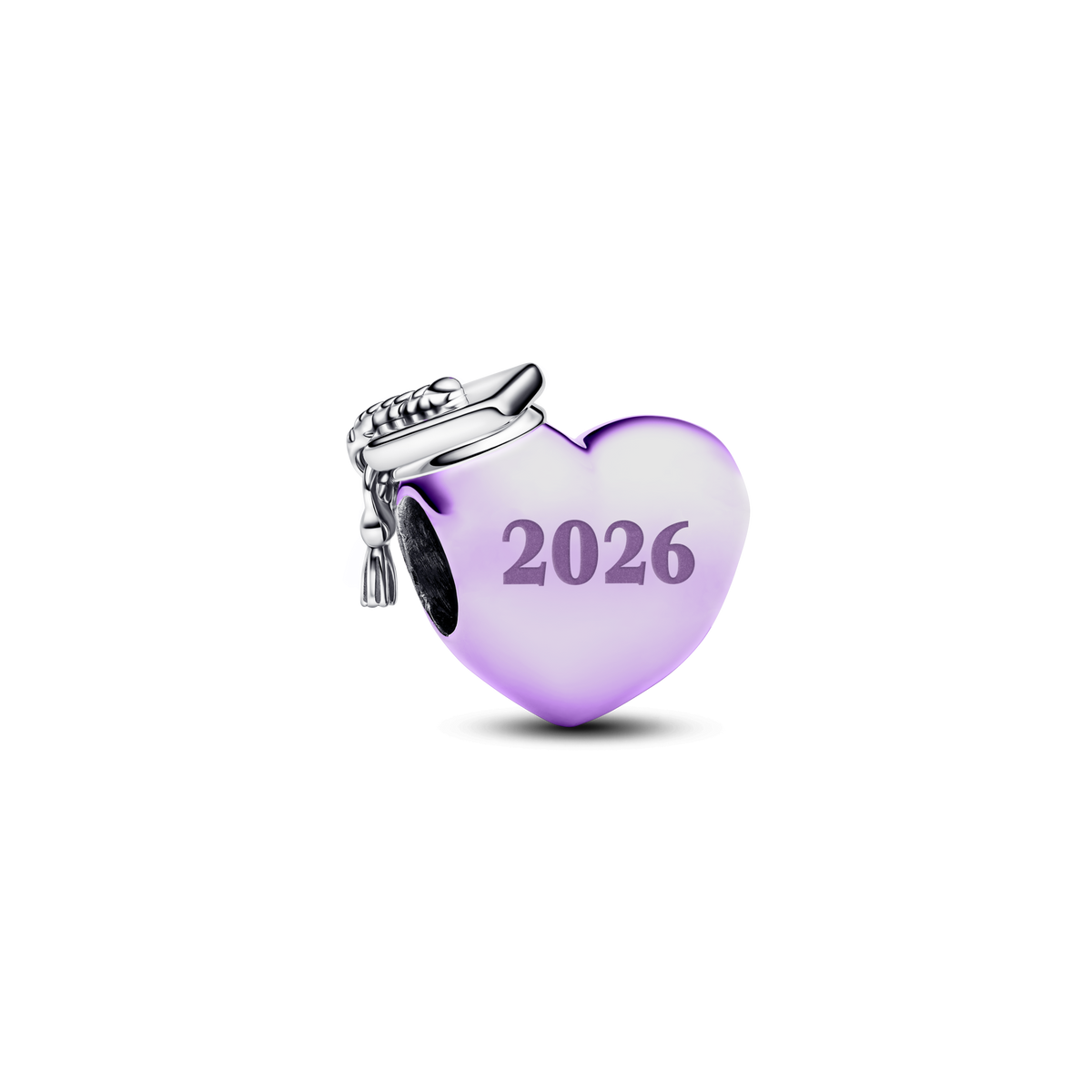 Graduation 2026 Purple Heart Charm