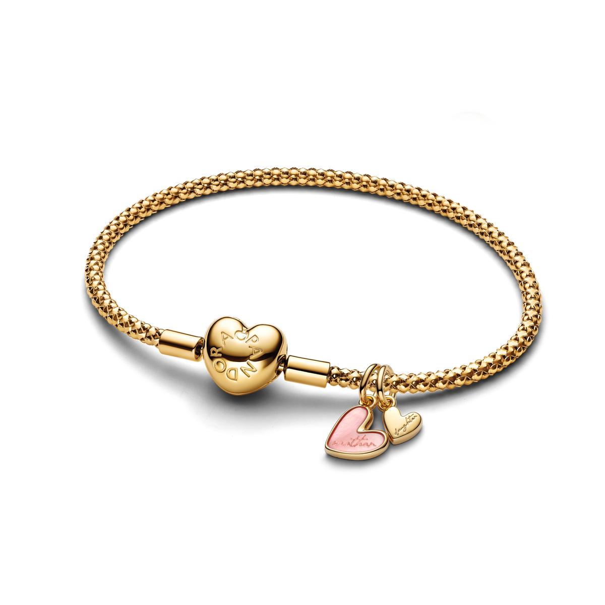 Mother Daughter Splittable Engraved Charm Bracelet