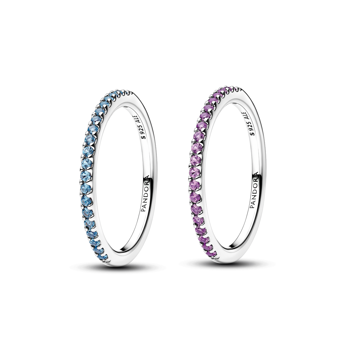 Silver Friendship Bands Ring Set