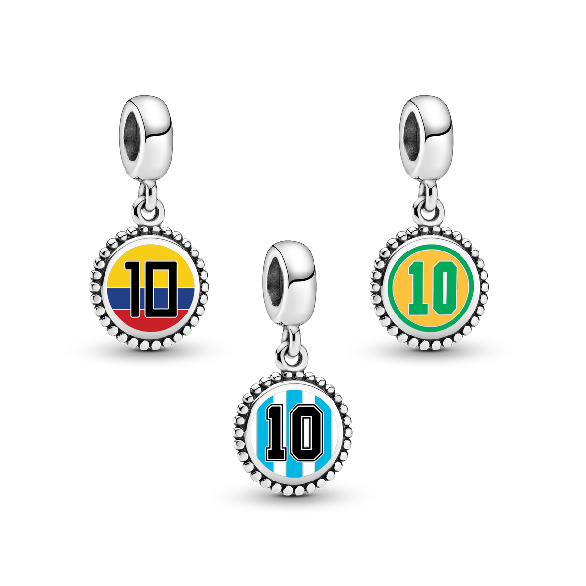 Favorite #10 Soccer Charm Trio