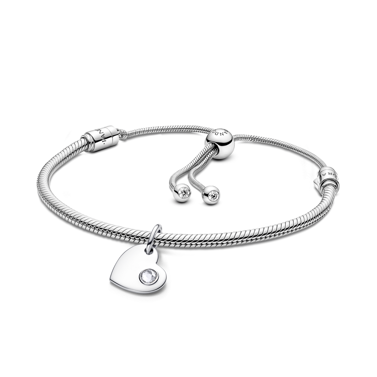 April Engravable Dangle Charm Bracelet Set