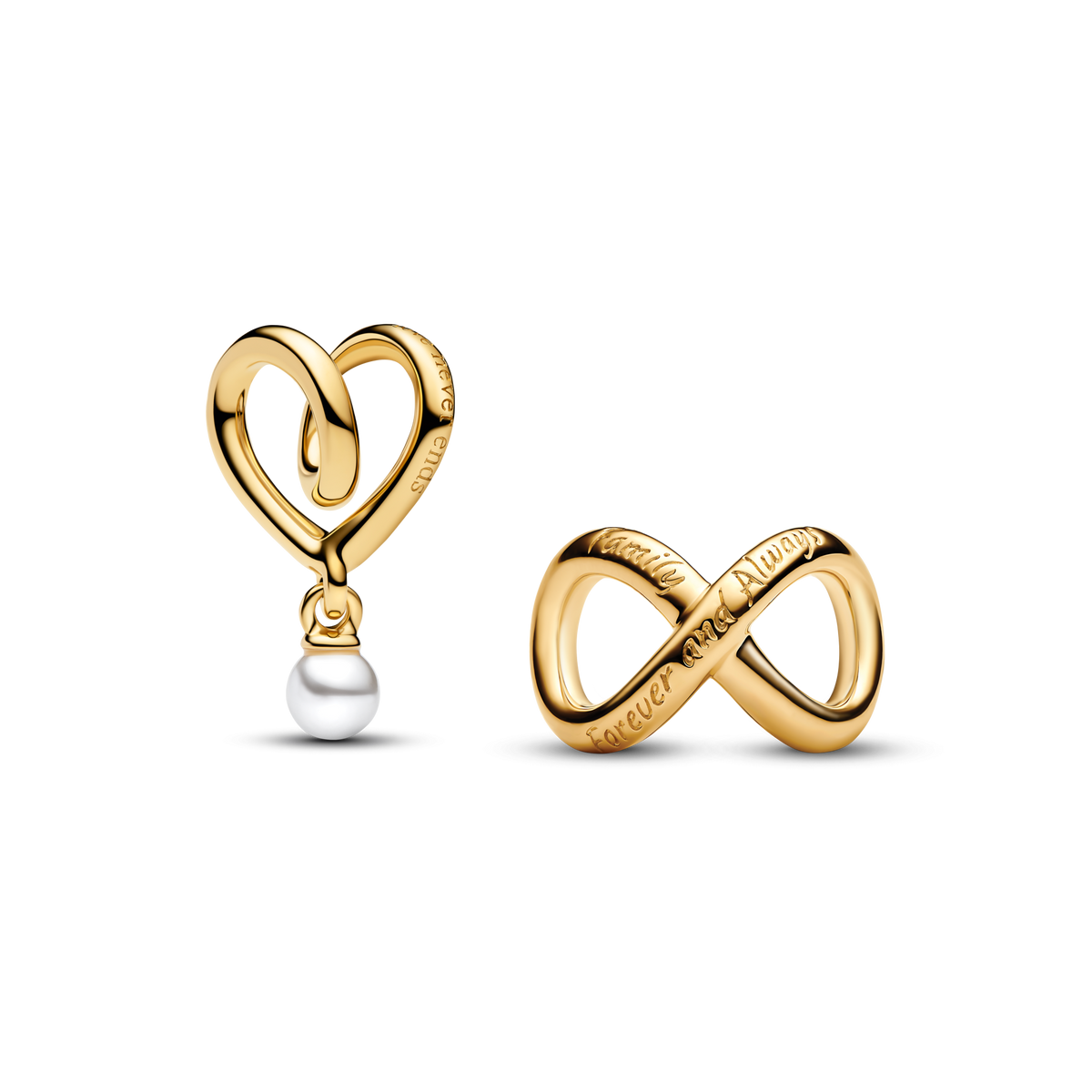 Forever and Always Family Charm Duo