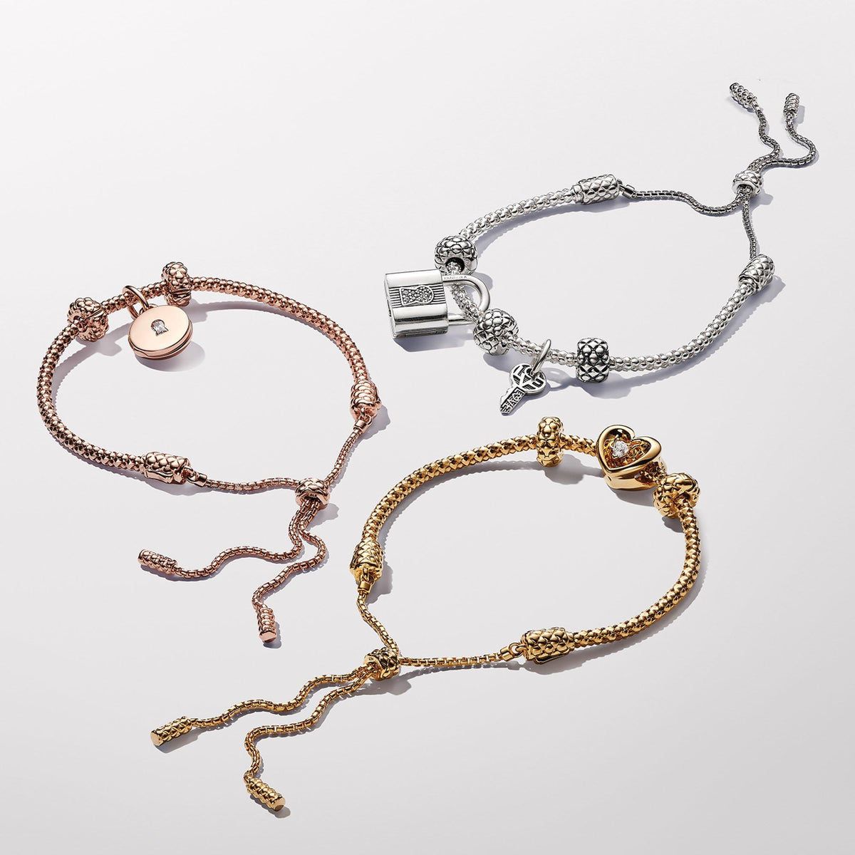 Studded Chain Slider Bracelet