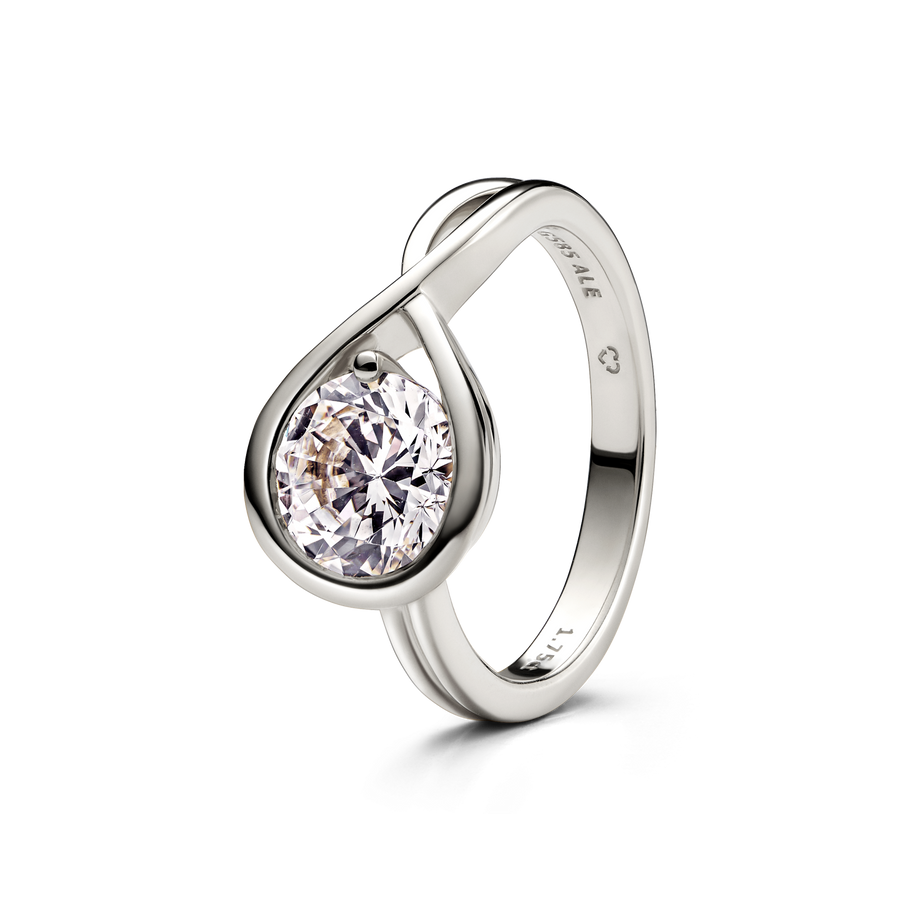 FINAL SALE - Pandora Infinite 14k White Gold Lab-grown Diamond Ring