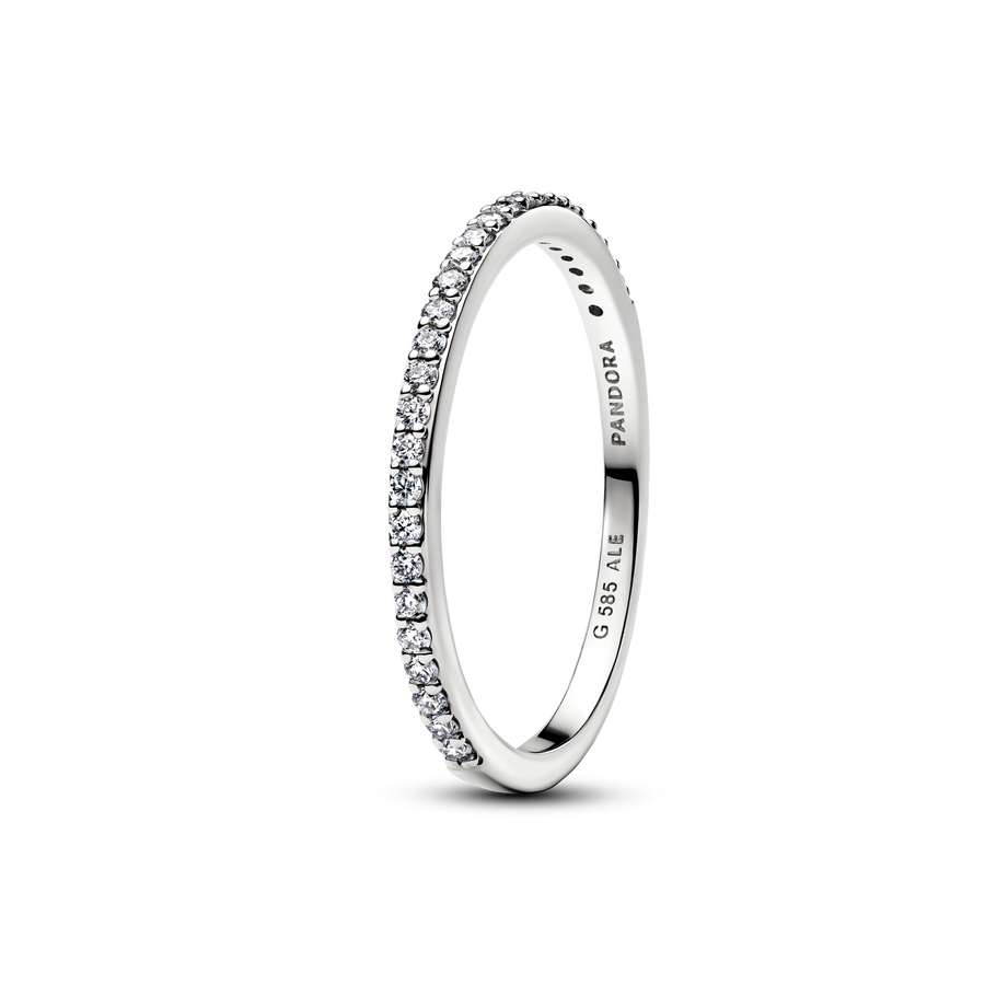 Pandora Era Lab-Grown Diamond Half Eternity Pavé Band Ring