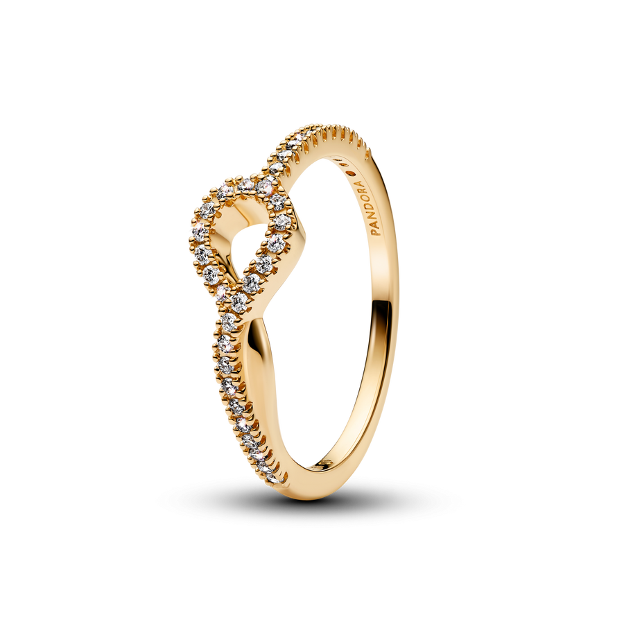 Pandora Infinite Lab-grown Diamond Pavé Double Row Ring