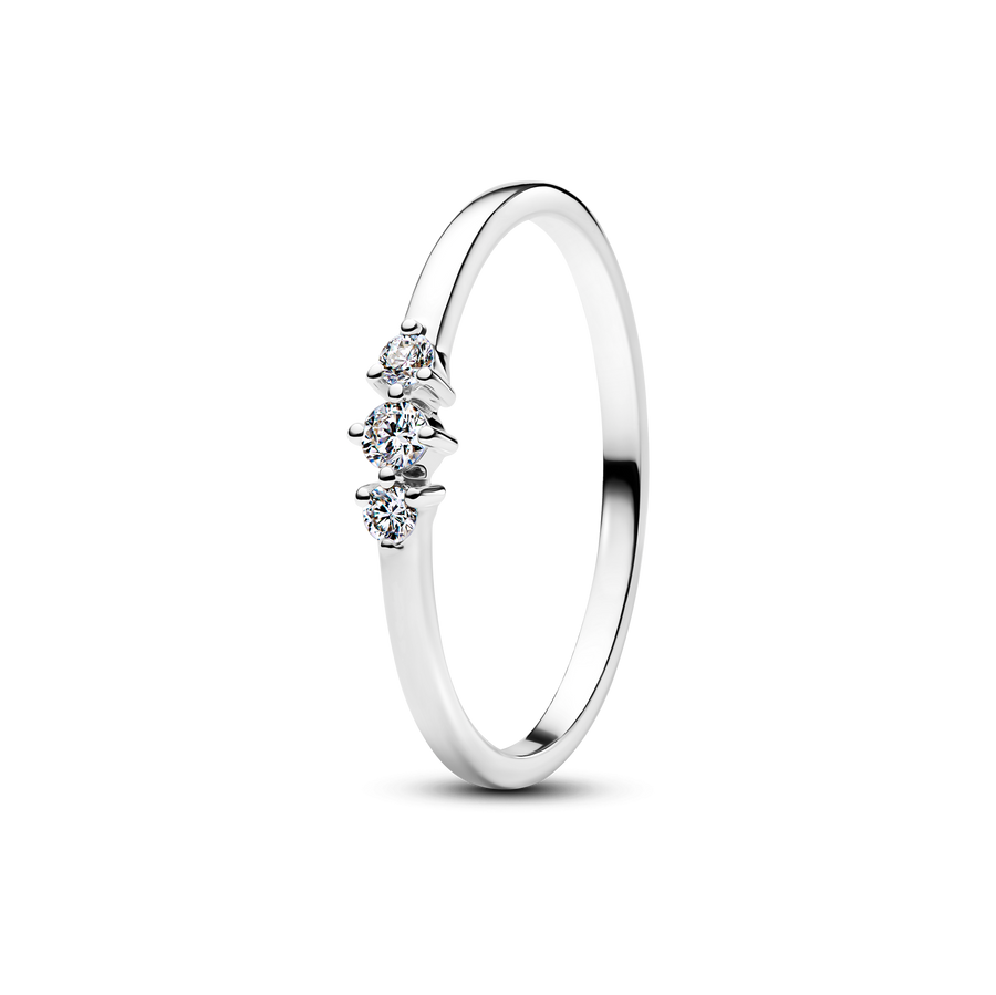 Pandora Era Lab-Grown Diamond Triple Stone Ring
