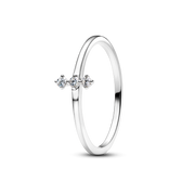 Pandora Era Lab-Grown Diamond White Gold Open and Trio Ring Set