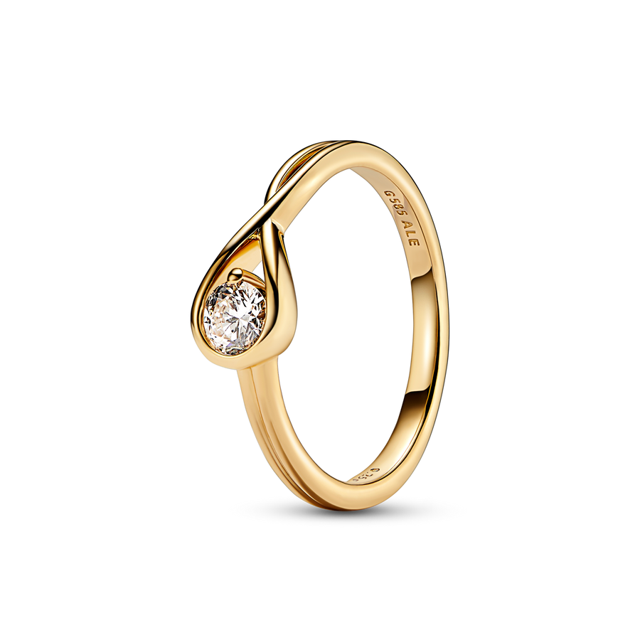 Pandora Infinite 14k Gold Lab-grown Diamond Ring
