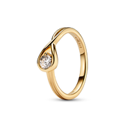 Pandora Infinite Lab-grown Diamond Bracelet and Ring Set 0.50 carat tw 14k Gold