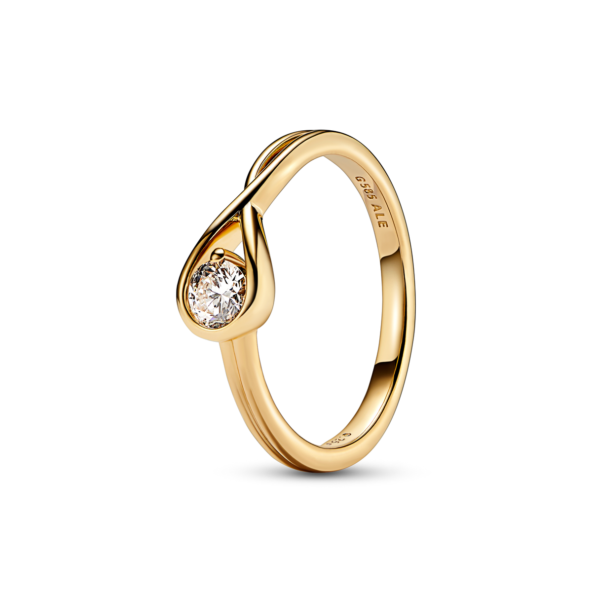 Pandora Infinite Lab-grown Diamond Bracelet and Ring Set 0.50 carat tw 14k Gold