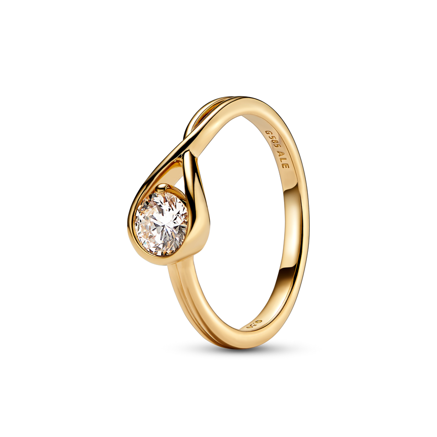 Pandora Infinite 14k Gold Lab-grown Diamond Ring