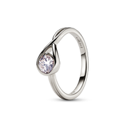Pandora Infinite 14k White Gold Lab-grown Diamond Ring