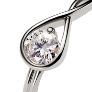 Pandora Infinite 14k White Gold Lab-grown Diamond Ring