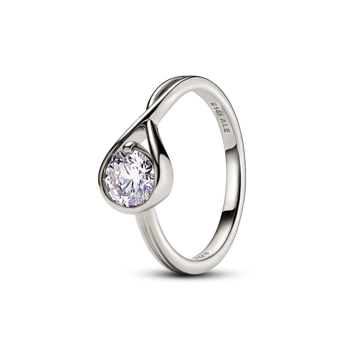 FINAL SALE - Pandora Infinite 14k White Gold Lab-grown Diamond Ring