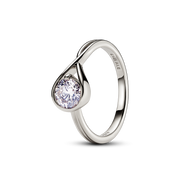 FINAL SALE - Pandora Infinite 14k White Gold Lab-grown Diamond Ring