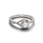 FINAL SALE - Pandora Infinite 14k White Gold Lab-grown Diamond Ring