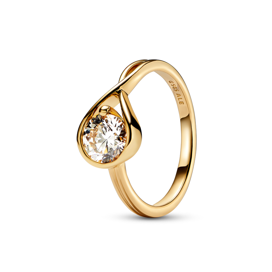 Pandora Infinite 14k Gold Lab-grown Diamond Ring