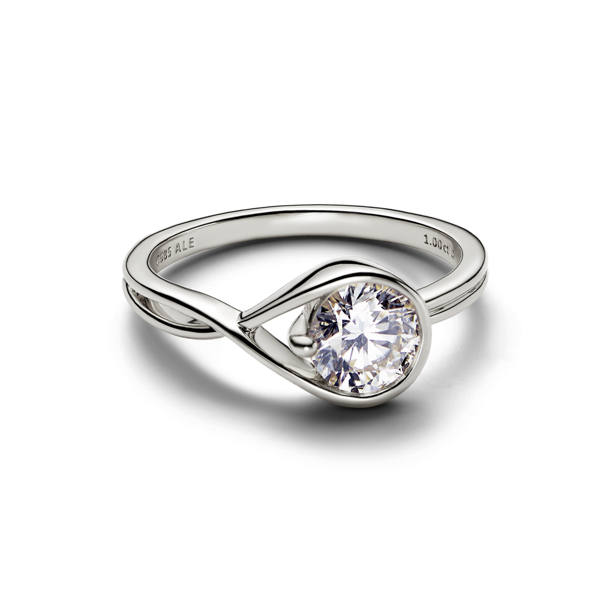 Pandora Infinite 14k White Gold Lab-grown Diamond Ring