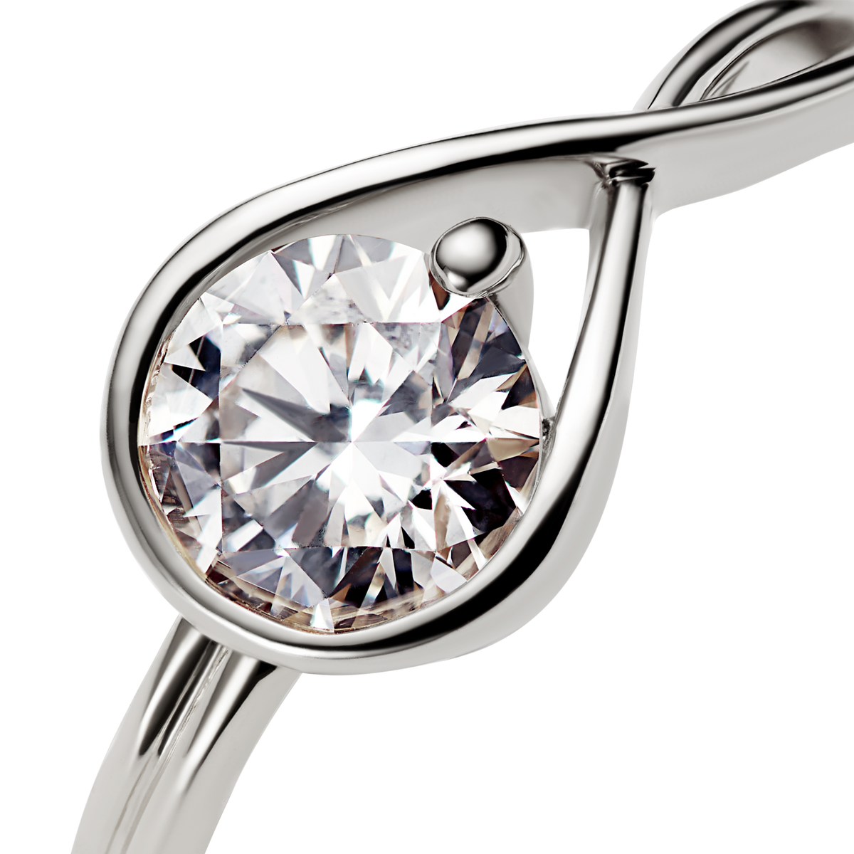 Pandora Infinite 14k White Gold Lab-grown Diamond Ring
