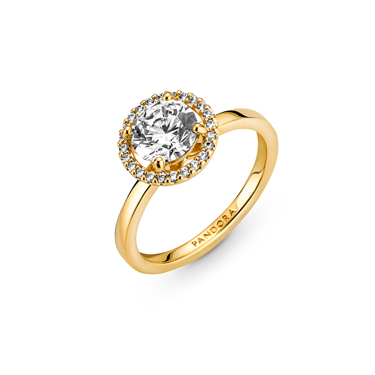 Sparkling Round Halo Ring