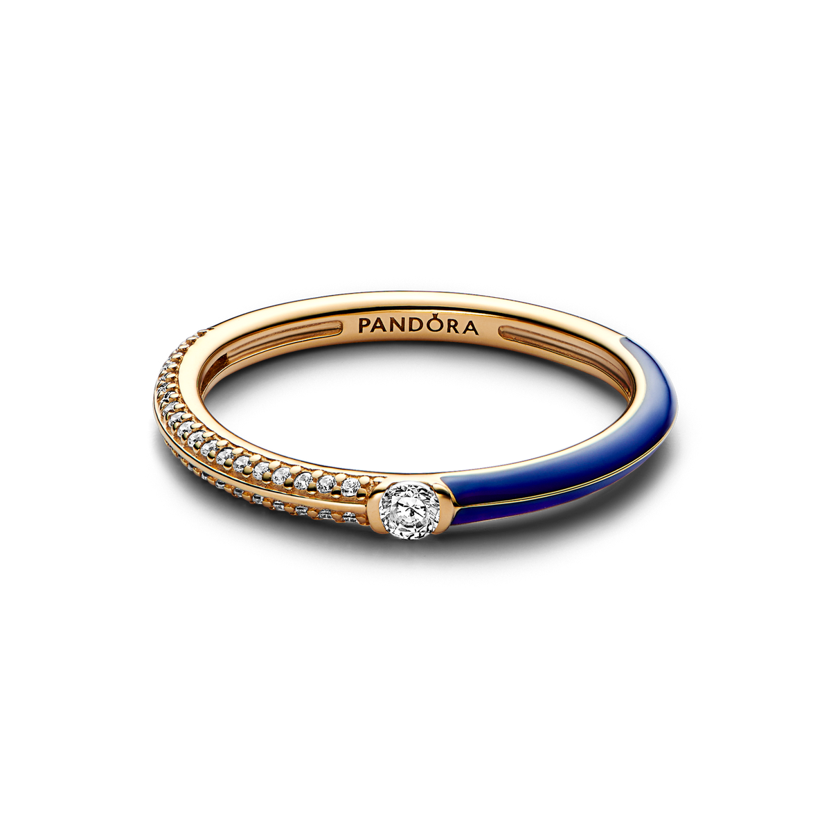Pandora ME Pavé & Blue Dual Ring
